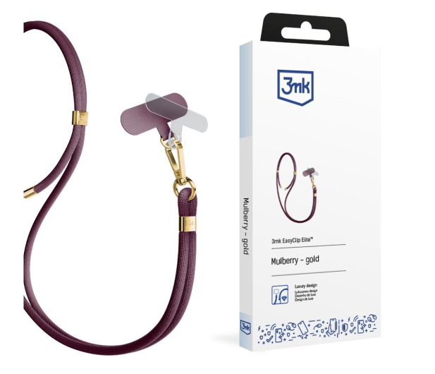 3MK Sznurek do Etui EasyClip Elite Mulberry (gold) 5903108572576 - 1267312 - zdjęcie 2